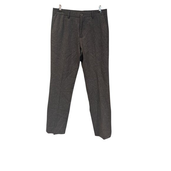 Wills Wool Blend Dress Pants Men’s 32x32 Charcoal Gray Tailored Trousers Portuga - Picture 2 of 8